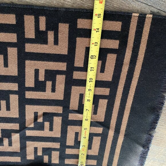 Fendi Beige Wool/Silk Scarf - Picture 6 of 6